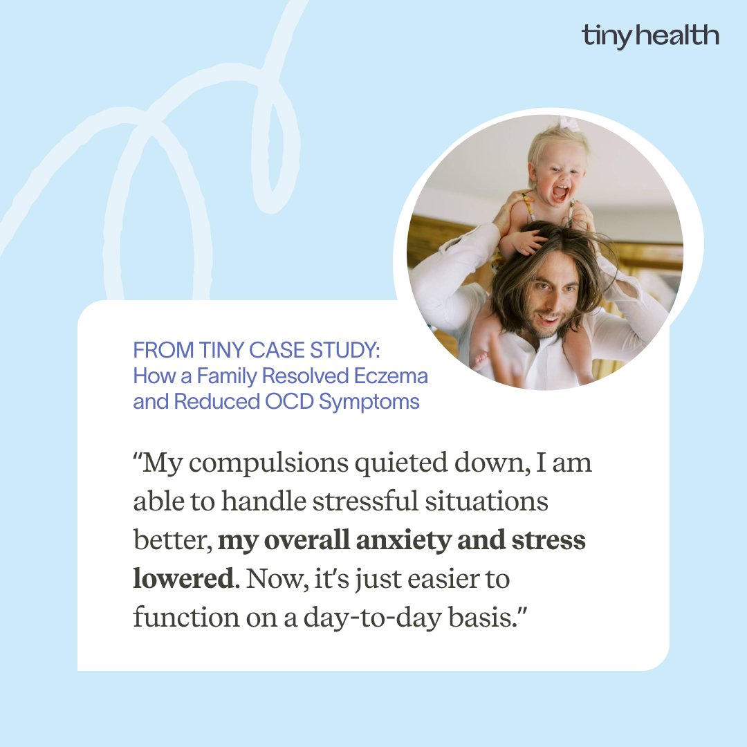 When Jordan’s daughter Rave developed eczema, he turned to Tiny Health for answers. What started as a quest to help his little girl led to incredible gut health results within his family. Read their inspiring case study here: tinyhealth.com/blog/tiny-case…