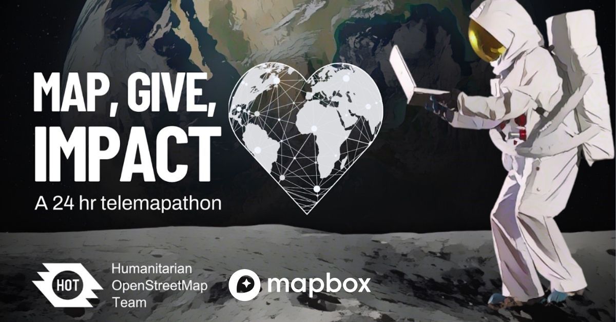 Mapbox's tweet photo. 📍 We're sponsoring 12-hours of the 2024 Humanitarian OpenStreetMap Team 24-hour telemapathon.
On December 4, we’re joining forces with the global mapping community to highlight the impact of contributing time, funds, and expertise to humanitarian mapping efforts.
Don’t miss out — register for the telemapathon today: https://t.co/IzoWxmlRFw
#MapGiveImpact #OpenStreetMap #Mapping #Humanitarian #GivingTuesday