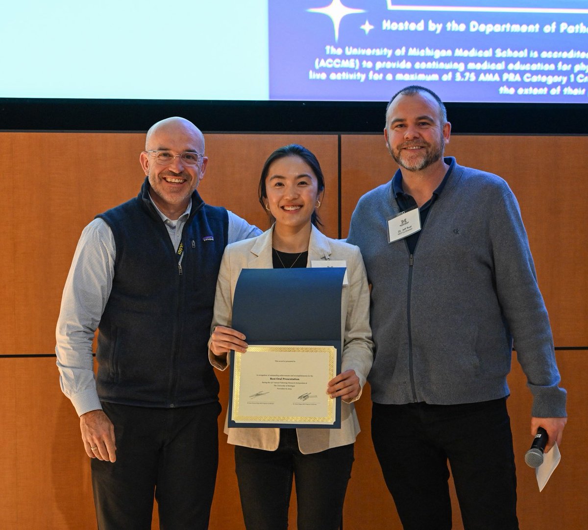 Joanna Lum (@_joannalum) on Twitter photo Honored to be the recipient for this year's Best Oral Presentation Award at the <a href="/UMichPath/">Michigan Pathology</a> Research Symposium. All credit goes to <a href="/chadtough/">ChadTough Defeat DIPG Foundation</a> for funding this work and my wonderful lab for helping to refine this talk. You can read more about the event here: pathology.med.umich.edu/news/1591 Honored to be the recipient for this year's Best Oral Presentation Award at the <a href="/UMichPath/">Michigan Pathology</a> Research Symposium. All credit goes to <a href="/chadtough/">ChadTough Defeat DIPG Foundation</a> for funding this work and my wonderful lab for helping to refine this talk. You can read more about the event here: pathology.med.umich.edu/news/1591