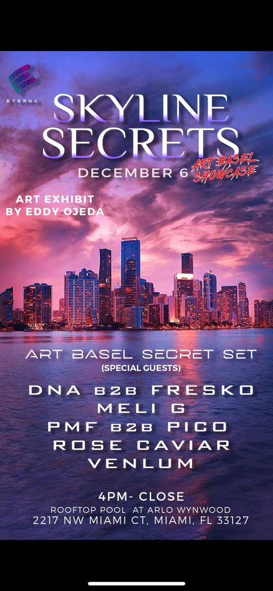 art basel showcase this friday 7pm!