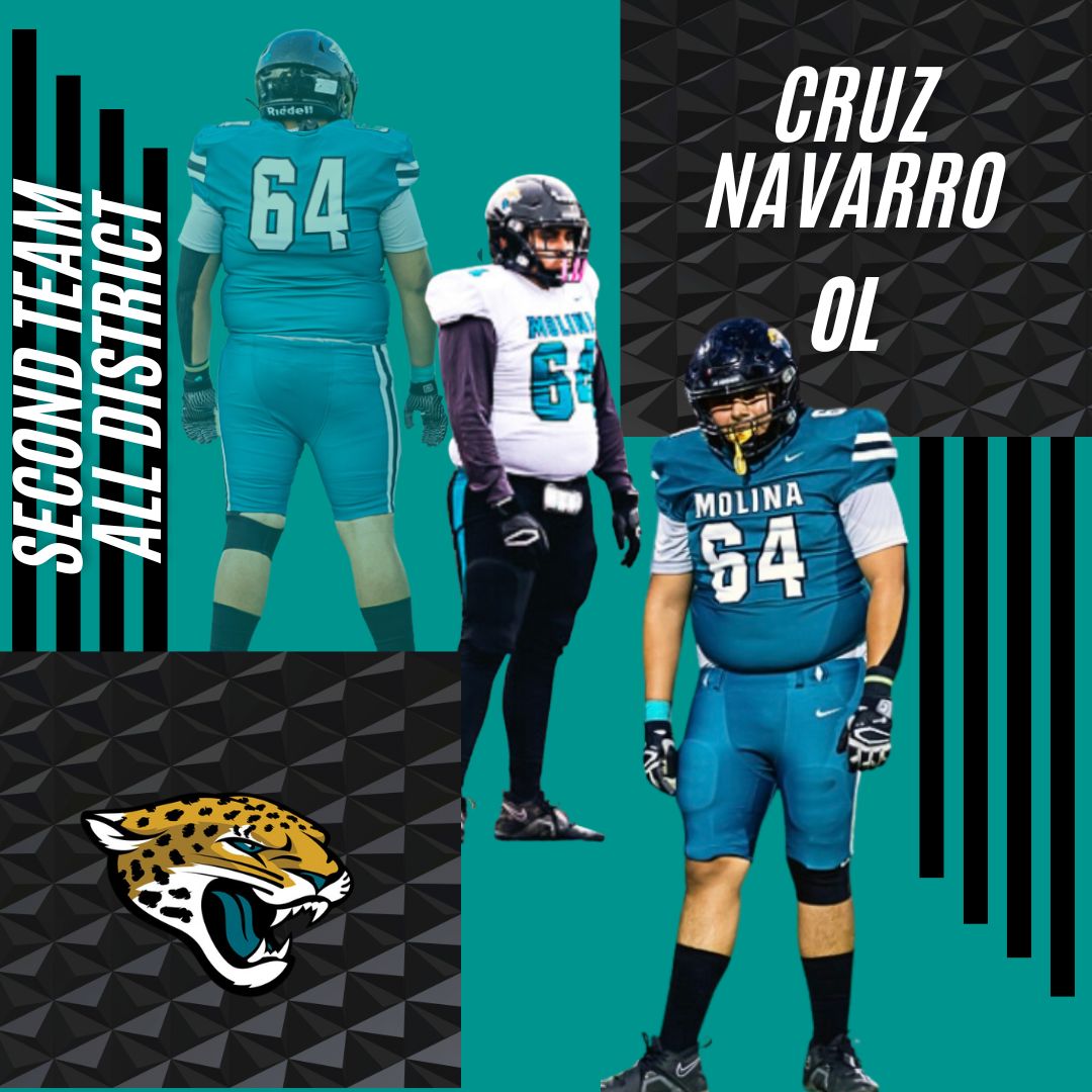 RecruitMoJags (@recruitmojags) on Twitter photo Congrats to <a href="/CruzNS64/">Cruz Navarro</a> on getting 2nd Team All District. He has been a staple of the OL and our program the past 4 years. We appreciate your Leadership, Time & Effort.
JUICE
ATTITUDE
GROWTH
SUCCESS
<a href="/dallasathletics/">Dallas ISD Athletics</a> <a href="/Coachbru3/">Coachbru</a> <a href="/JacobNunez27/">Jacob Nuñez</a> <a href="/MolinaHigh/">Moises E. Molina High School</a> Congrats to <a href="/CruzNS64/">Cruz Navarro</a> on getting 2nd Team All District. He has been a staple of the OL and our program the past 4 years. We appreciate your Leadership, Time & Effort.
JUICE
ATTITUDE
GROWTH
SUCCESS
<a href="/dallasathletics/">Dallas ISD Athletics</a> <a href="/Coachbru3/">Coachbru</a> <a href="/JacobNunez27/">Jacob Nuñez</a> <a href="/MolinaHigh/">Moises E. Molina High School</a>
