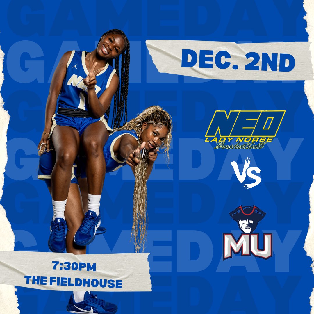 ❕IT’S GAME DAY ❕

🆚 Mission University 

📍The Fieldhouse

⌚ 7:30 pm

📺 neoathletics.com/sports/2018/8/…

#RowNorseRow