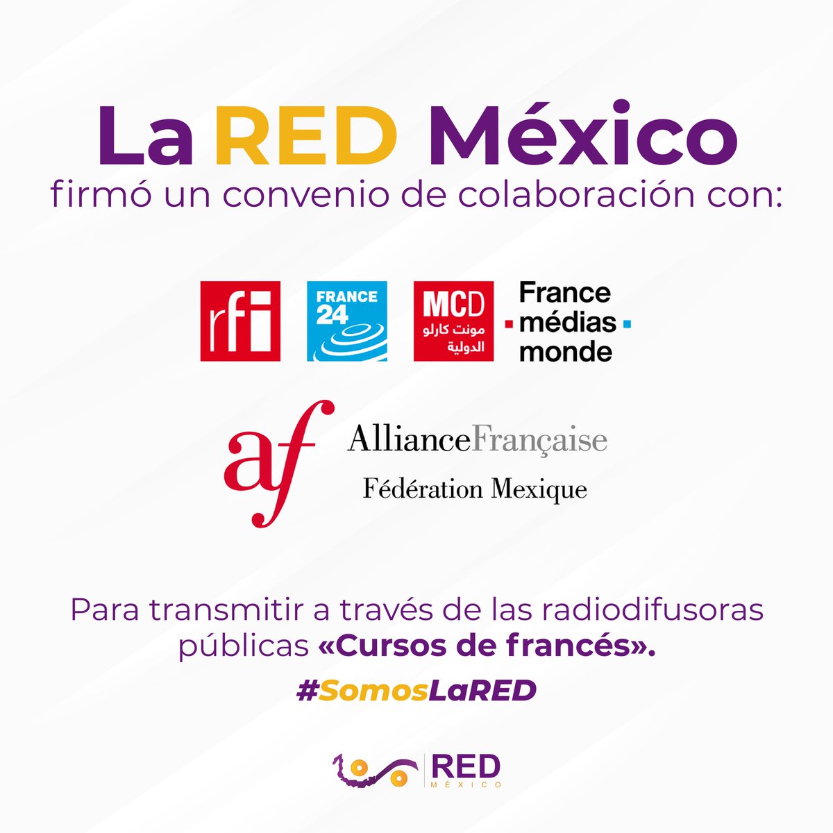 Red Nacional de Medios Públicos (@laredmx) on Twitter photo 🎙️📚 Esta mañana se firmó un acuerdo histórico entre la Red de Radiodifusoras Educativas y Culturales de México, <a href="/France_MM/">France Médias Monde</a> y las <a href="/AF_Mexique/">AF_Mexique (Fédération des AF du Mexique)</a>, con el objetivo de enseñar el idioma francés a más mexicanos a través de la radio pública.🇲🇽🤝🇫🇷
Te contamos más. 👇 🎙️📚 Esta mañana se firmó un acuerdo histórico entre la Red de Radiodifusoras Educativas y Culturales de México, <a href="/France_MM/">France Médias Monde</a> y las <a href="/AF_Mexique/">AF_Mexique (Fédération des AF du Mexique)</a>, con el objetivo de enseñar el idioma francés a más mexicanos a través de la radio pública.🇲🇽🤝🇫🇷
Te contamos más. 👇