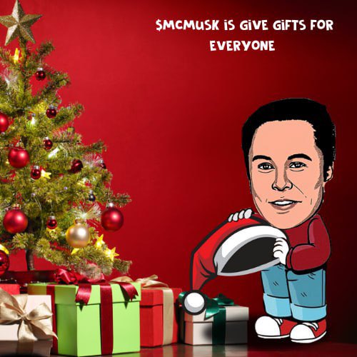 MerryChillMusk's tweet photo. $MCMUSK is giving gifts for everyone 🎁🚀 — and no, it's not just socks this year. Get ready for those gains!

#MCMUSK #ToTheMoon #SOLANA #ElonMusk https://t.co/9yI8He4R2M