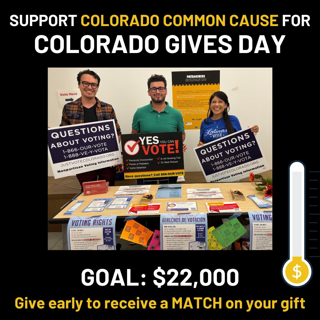 Help us reach our goal! Link in thread. ❤️

#ColoradoGivesDay #COgivesday #GivingTuesday