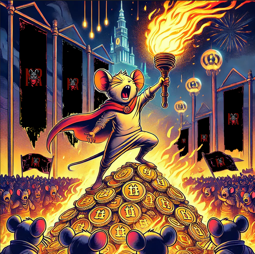 🔥🐭 The Mouse Rebellion Marches On with Token Burns Milestones for December! 🪙🔥

We’re not just talking about change—we’re burning for it! 🚀 Every milestone we hit, the fire grows stronger. Here’s the roadmap for our token burns:

🎯 30K MC: 500,000 tokens burned
🎯 50K MC: