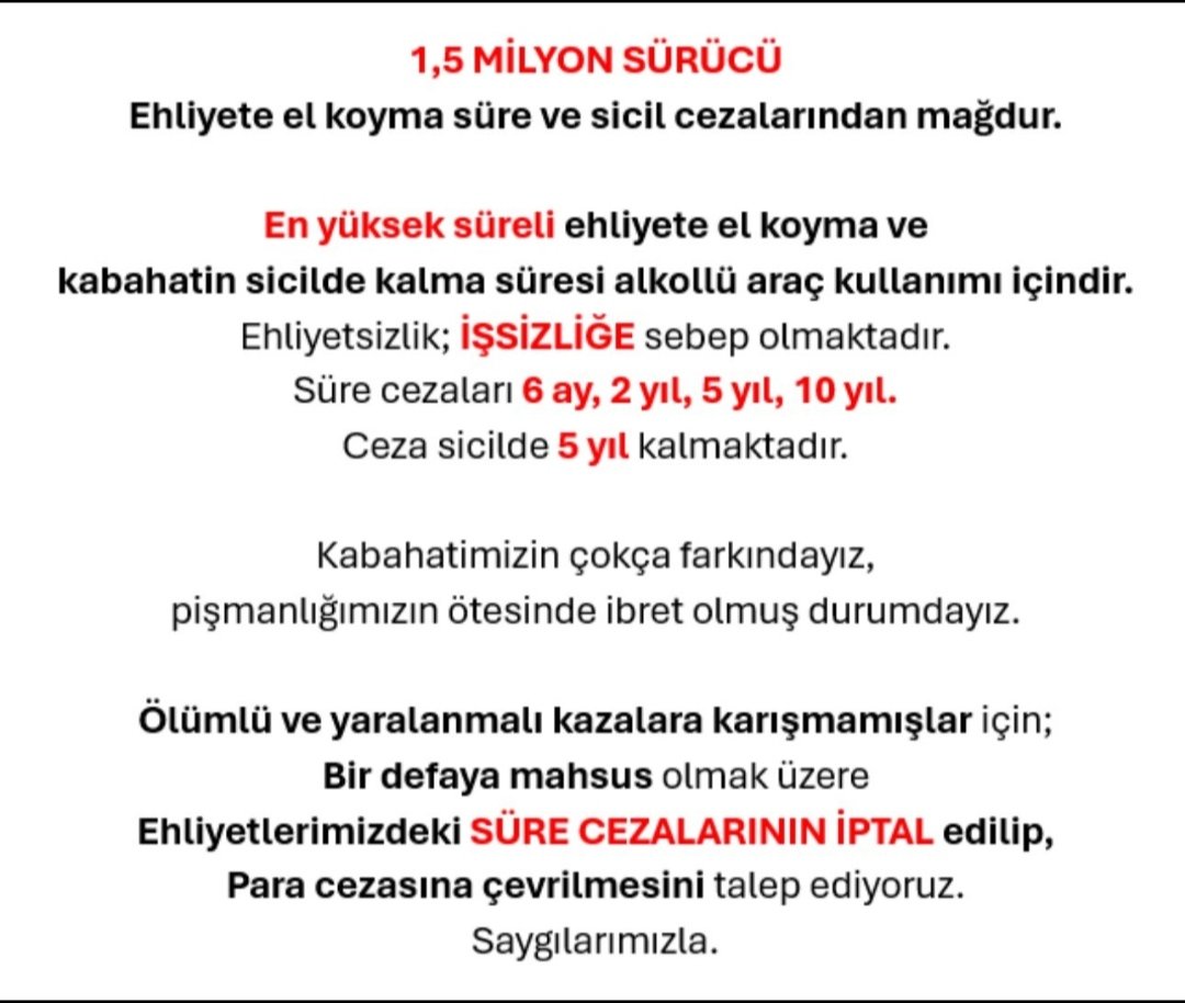 <a href="/alimahir/">Ali Mahir Başarır</a> <a href="/alimahir/">Ali Mahir Başarır</a> Sn Vekilimiz, 
DÜNYADA Akollü araç kullanımına
İlk ceza: Para
🇹🇷 TÜRKİYEDE para ve 6 AY
🌎DÜNYADA İkincisi süre:
Belçika 8 gün
Polonya 3 ay
Finlandiya 3 ay
İzlanda 3 ay
Almanya 1 ay
Lüksemburg 3 ay
Norveç 2 ay
🇹🇷 TÜRKİYEDE PARA ve 2 (İKİ) YIL