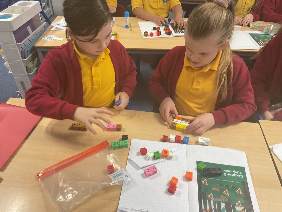 StJamesYear3's tweet photo. Follow us on our multiplication learning this week:
Weโve begun a new chapter and here we are investigating how to count the total number of muffins. Can you work out which timestable we are learning? #MNP #MathsNoProblem #Year3 @StJamesChorley https://t.co/3o5tfmyrcP