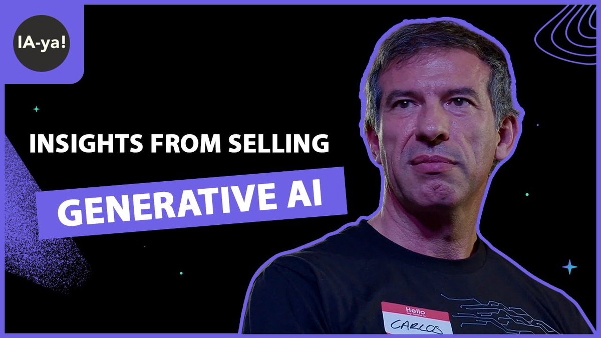aiusergroup's tweet image. Learn valuable lessons from Carlos Angeles, Co-Founder &amp;amp; Sales Director at AI-ya!, on selling generative AI to professionals. Check out the replay here: youtu.be/318Zr29Rlqw #AIForProfessionals #GenerativeAI