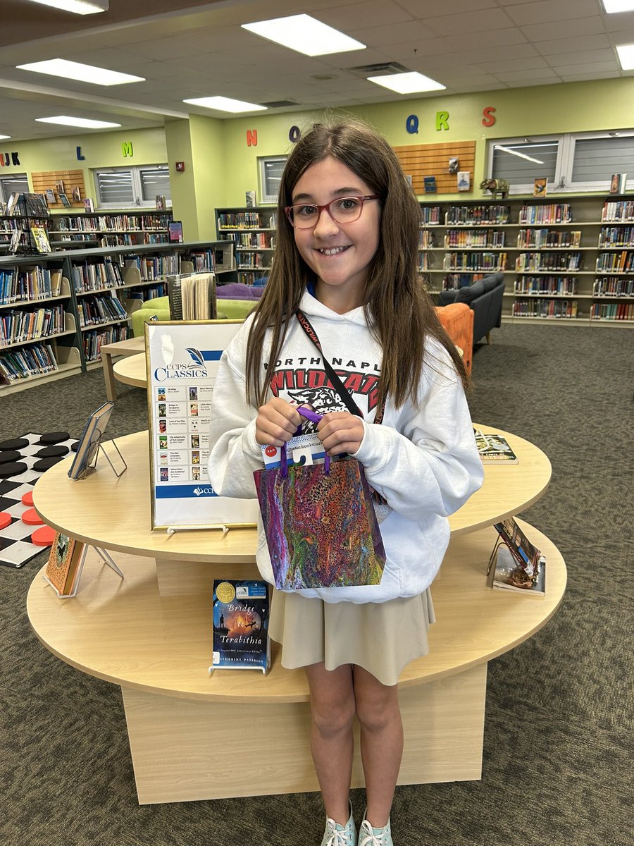 Mrs. Pirrone (@nnmslibrary) on Twitter photo A big shoutout to Madison who read 9 Collier Classic Books!!!! Way to go <a href="/NNMSWildcats/">NNMS</a> <a href="/NNMSPTO/">NNMS PTO</a> <a href="/CCPSMediaCentrs/">CCPS Media Centers</a> <a href="/CCPS_SecELA/">𝙲𝙲𝙿𝚂 𝚂𝚎𝚌𝚘𝚗𝚍𝚊𝚛𝚢 𝙴𝙻𝙰</a> <a href="/collierschools/">Collier County Public Schools</a> A big shoutout to Madison who read 9 Collier Classic Books!!!! Way to go <a href="/NNMSWildcats/">NNMS</a> <a href="/NNMSPTO/">NNMS PTO</a> <a href="/CCPSMediaCentrs/">CCPS Media Centers</a> <a href="/CCPS_SecELA/">𝙲𝙲𝙿𝚂 𝚂𝚎𝚌𝚘𝚗𝚍𝚊𝚛𝚢 𝙴𝙻𝙰</a> <a href="/collierschools/">Collier County Public Schools</a>