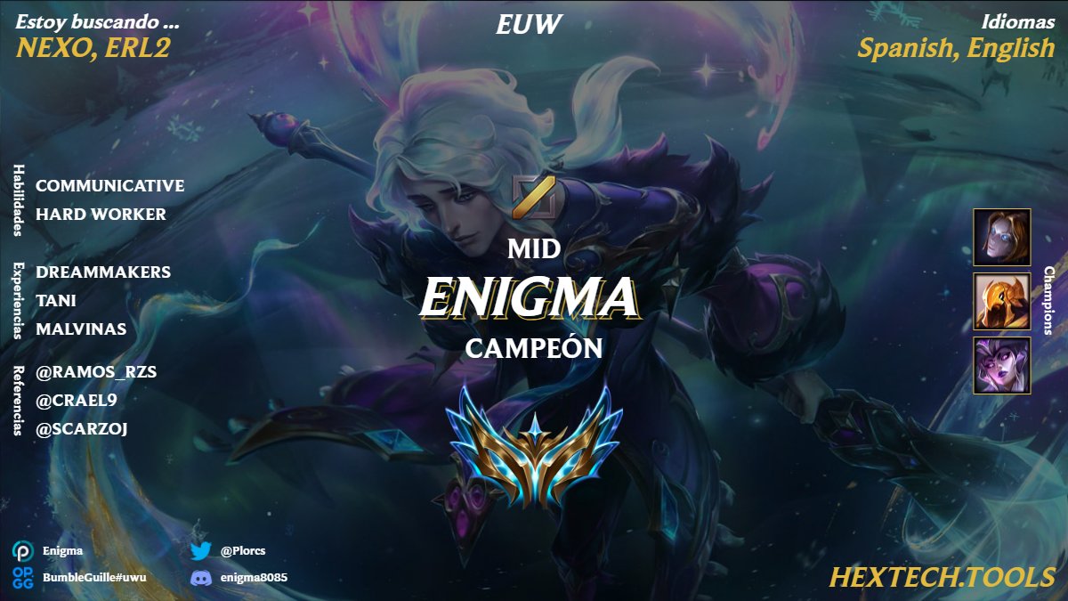 Estoy lft de cara al siguiente split de nexo, cualquier cosa md