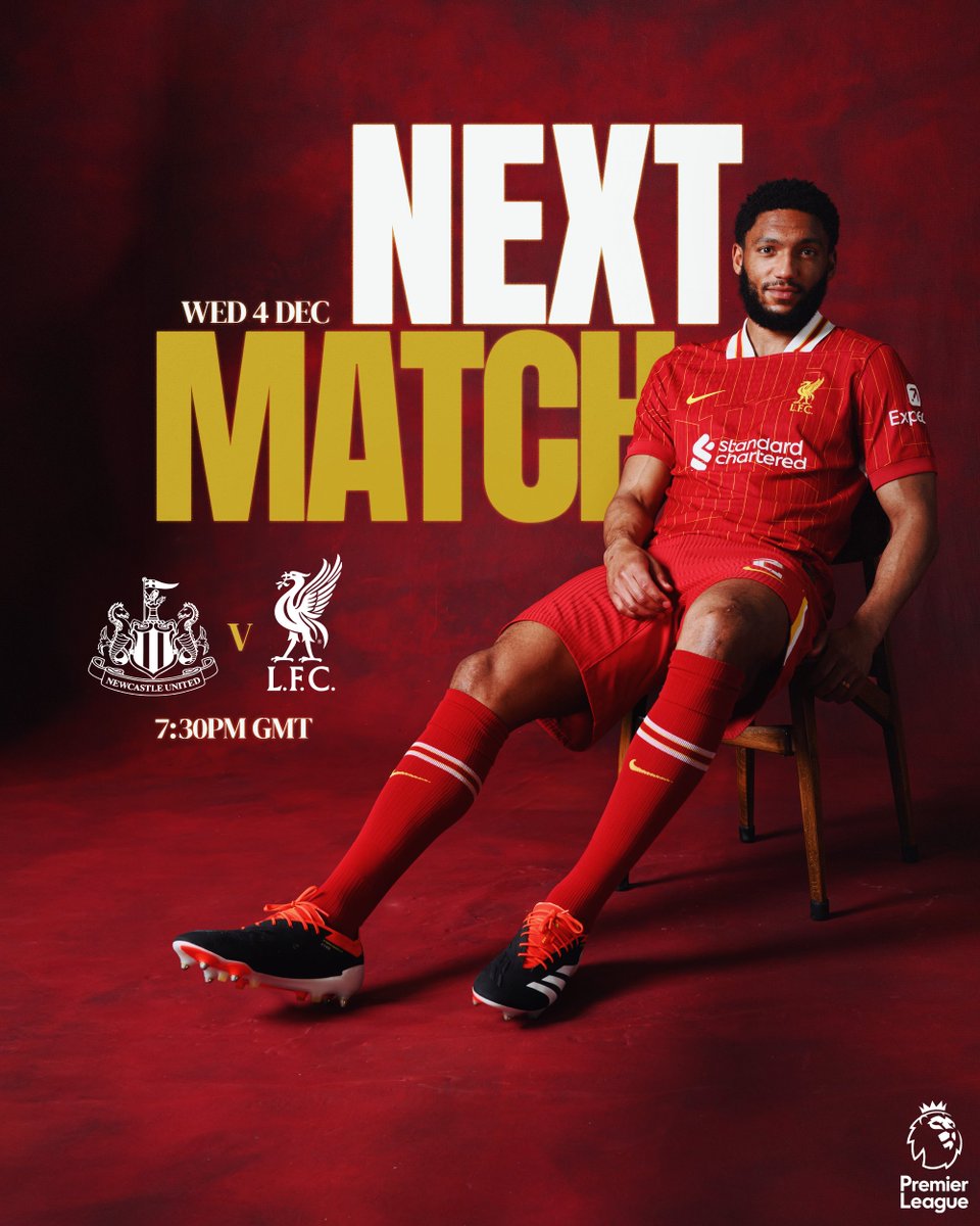 LFC's tweet photo. Next up... 

The Reds are on the road to take on Newcastle United at St James' Park 🏟️🔴 https://t.co/1cJia0wkBa