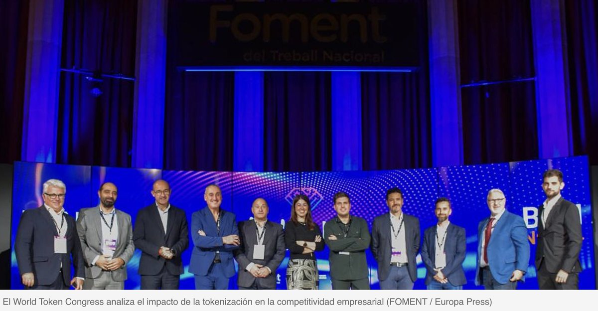 premiosAECOC's tweet photo. El World Token Congress 2024 se ha inaugurado este miércoles en la sede de Foment del Treball, donde los expertos han analizado el impacto del #blockchain y la #tokenización en la competitividad empresarial.
https://t.co/8A5XFJeiK3 https://t.co/ifKq6ll7FJ