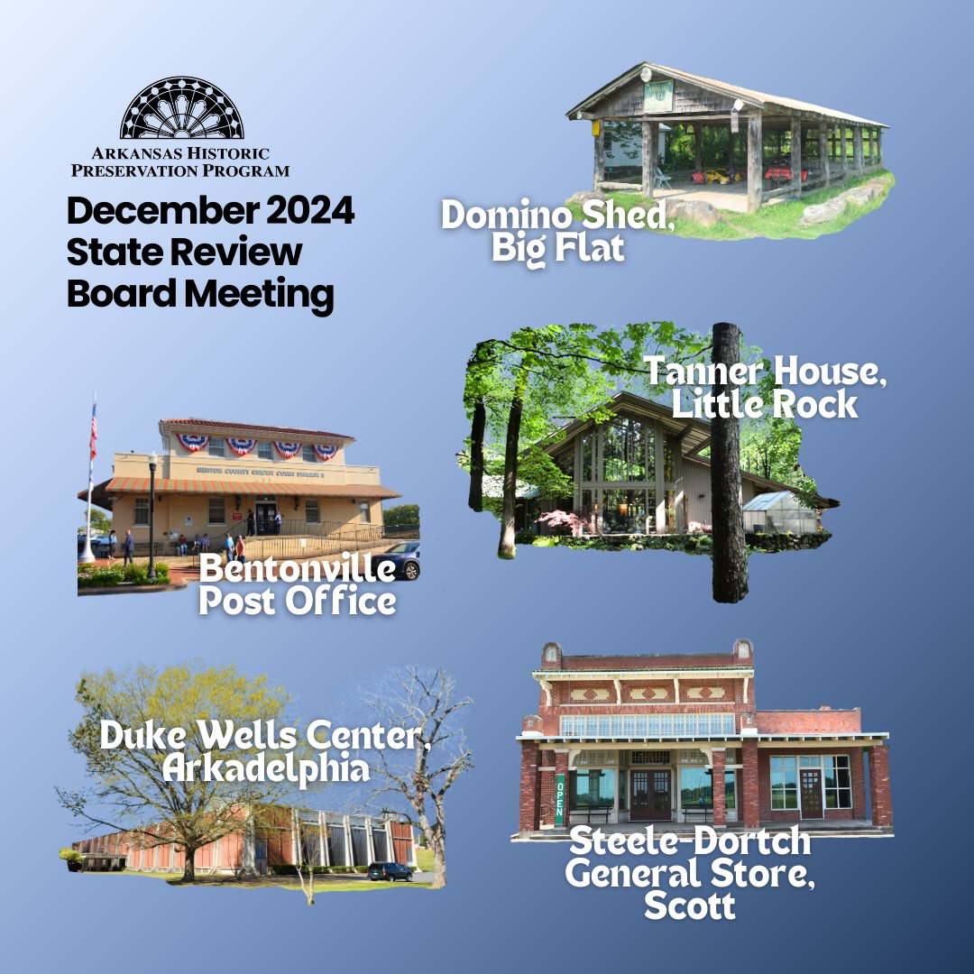 The State Review Board will meet on Wed. and consider properties for nomination to the National Register of Historic Places. Is one of these properties near you?
Public meeting details at loom.ly/pWGLjpc
#ARpreservation #AuthenticArkansas #NationalRegisterOfHistoricPlaces