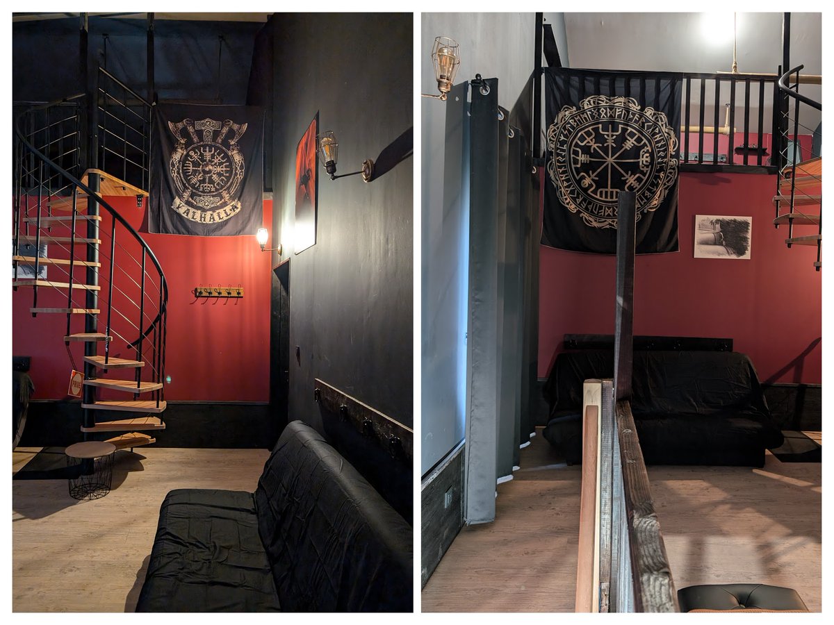 Une vue du Nid Des Dépravations, un des espaces commun de l'Antre des Vices, vos gites BDSM proche de Valence
#antredesvices #gitebdsm #donjonbdsm #bdsm #munchandplay