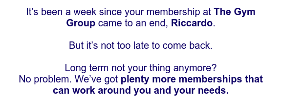 rRobecchi's tweet photo. @TheGymGroup hey there! I renewed my membership, I got a confirmation email that it was renewed, and now I've received an email saying "it's not too late to rejoin!". What's going on? https://t.co/2pBtfqIht1