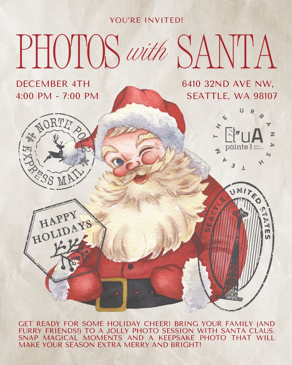 UrbanAshTeam's tweet photo. 📅 Wednesday, December 4th from 4-7 PM
📍 6410 32nd Ave NW, Seattle, WA 98107
📧 https://t.co/yHC3R9wWEd https://t.co/dhSo8L6UHD