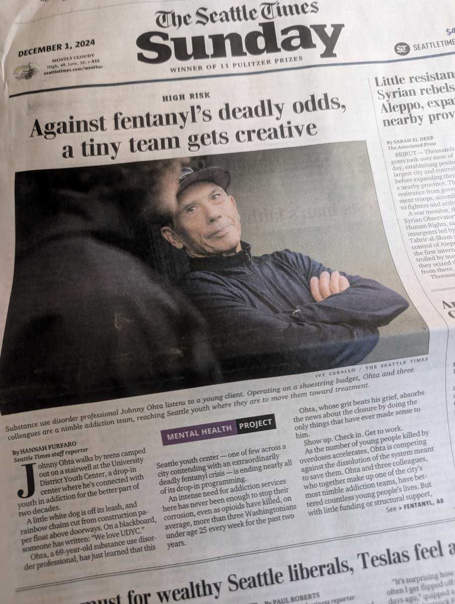 "We're in a war zone": As the # of youth killed by overdoses accelerates, a small Seattle team is competing against the dissolution of the system meant to save them. This is the second story in our 'High Risk' series on teens' access to SUD treatment in WA seattletimes.com/seattle-news/m…