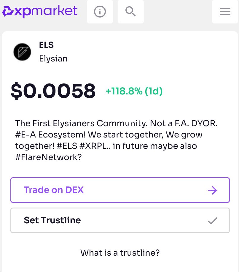 To celebrate the skyrocketing day 🚀,
We will gift 150,000 ELS to a friend who

-Like this post and retweet
-Follow <a href="/Elysianers/">Elysianers</a> 
- tag at least 3 friend

If We reach 1,500 Likes We double gifting 300,000 #ELS 

Thanks <a href="/xpmarket/">xpmarket®</a> for providing always the data

#XRPArmy
