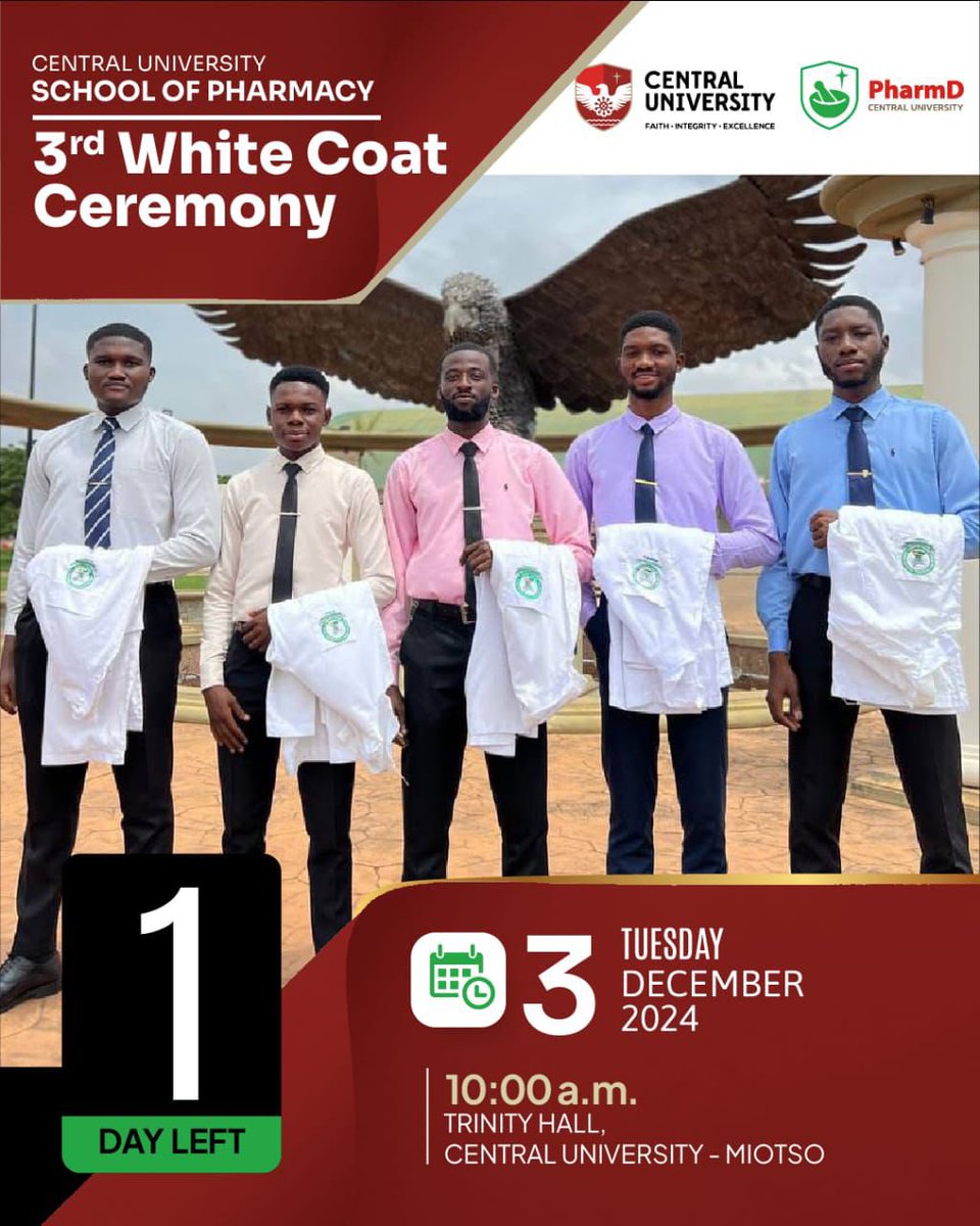 vicdoris's tweet photo. It's In 1 dayyyy😂🥳
Tick-tock! The countdown to our white coat ceremony is on! Can you feel the excitement?
Get ready to strut in style! 🥼🎊
Only 1 day until we rock those white coats! 💃🩺
See you tomorrow 😁💃🏻🕺🏻
#WhiteCoat'24
#Rx26RockingInStyle https://t.co/rYAA0KV5Go