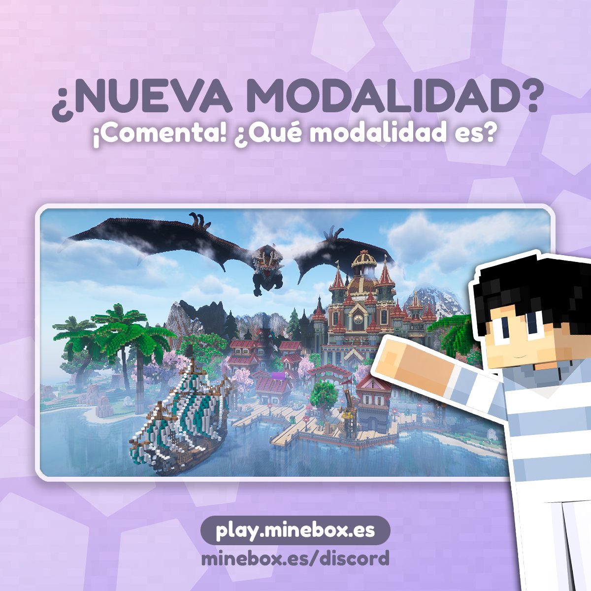 🌎 ¡UNA NUEVA MODALIDAD SE ACERCA!

👉¡Así es! ¡Apunta en tu calendario el 7 de diciembre como un día especial dentro de la comunidad!

🤔Aún no hemos anunciado de que modo se trata... ¿te atreverías a dar tu predicción? ¿Qué modalidad es?

¡Os leemos! 👀