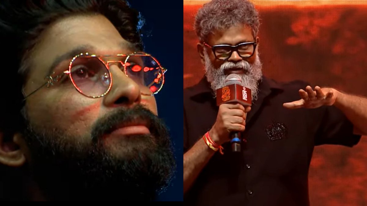 Thyview's tweet photo. #Sukumar : Nen #Pushpa ane movie chesindi #AlluArjun meeda unna love tho ne. Modatlo na daggara story ledu. Rendu scenes matrame unnai. Tana meeda love tho ne story raasa. Trailer lo oka platform meeda untaru kada. Ala ah sthaayi ki movie ni tiskellindi @alluarjun eh !

@aryasukku about #IconStar 
#AlluArjun #Pushpa2TheRule