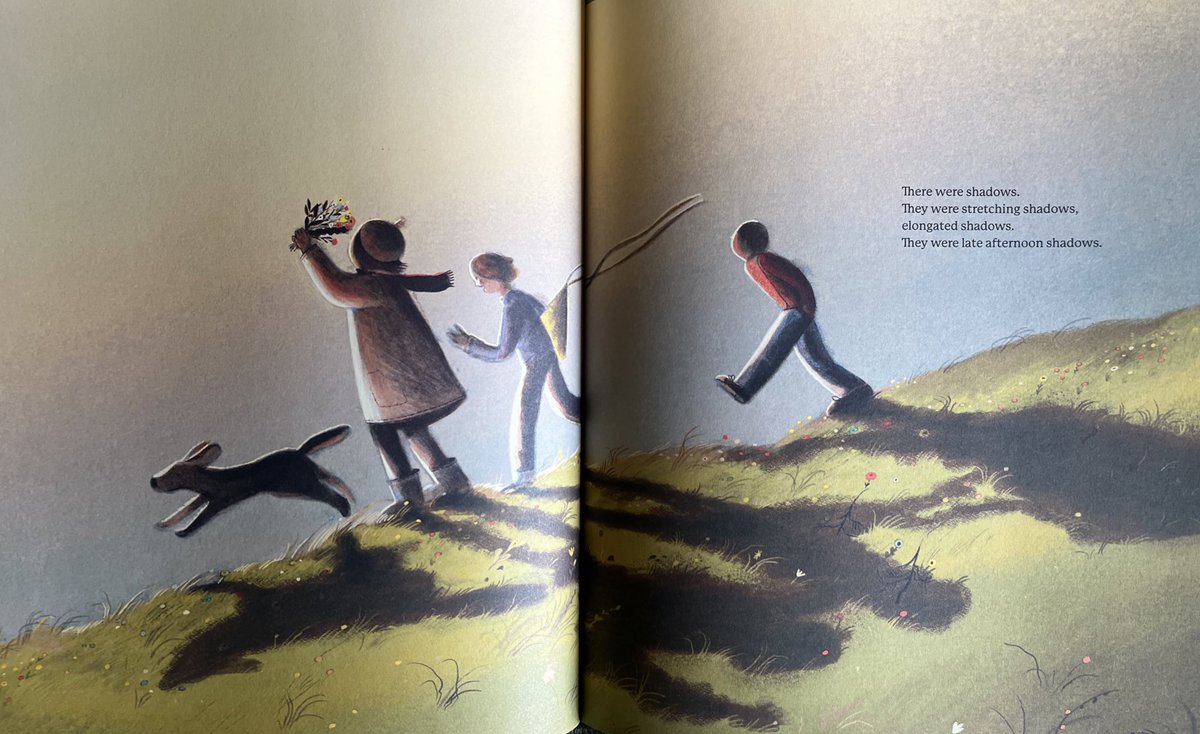 No 12 in my #FavePicturebooks24 is…

“There Was a Shadow” by <a href="/henryfingjames/">Bruce Handy</a> and <a href="/lisk_feng/">Lisk Feng</a> is fantastic exploration of shadow play. It takes us through a whole day, shadows changing. It is in turns profound and playful and stunningly illustrated throughout. #PicturebookPage