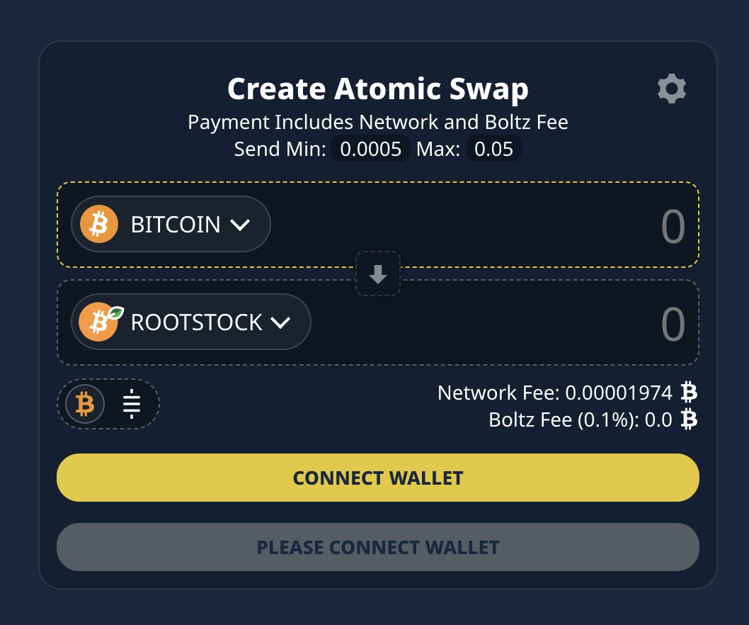 💥Atomic Swaps between the OG Bitcoin L2s now live on @Boltzhq. Fast.  Cheap. Trust-minized. Non-custodial. Major UX upgrade. LFG! #Bitcoin ($BTC)  @rootstock_io ($RBTC) @Liquid_BTC ($L-BTC) @lightning ($LNBTC)
