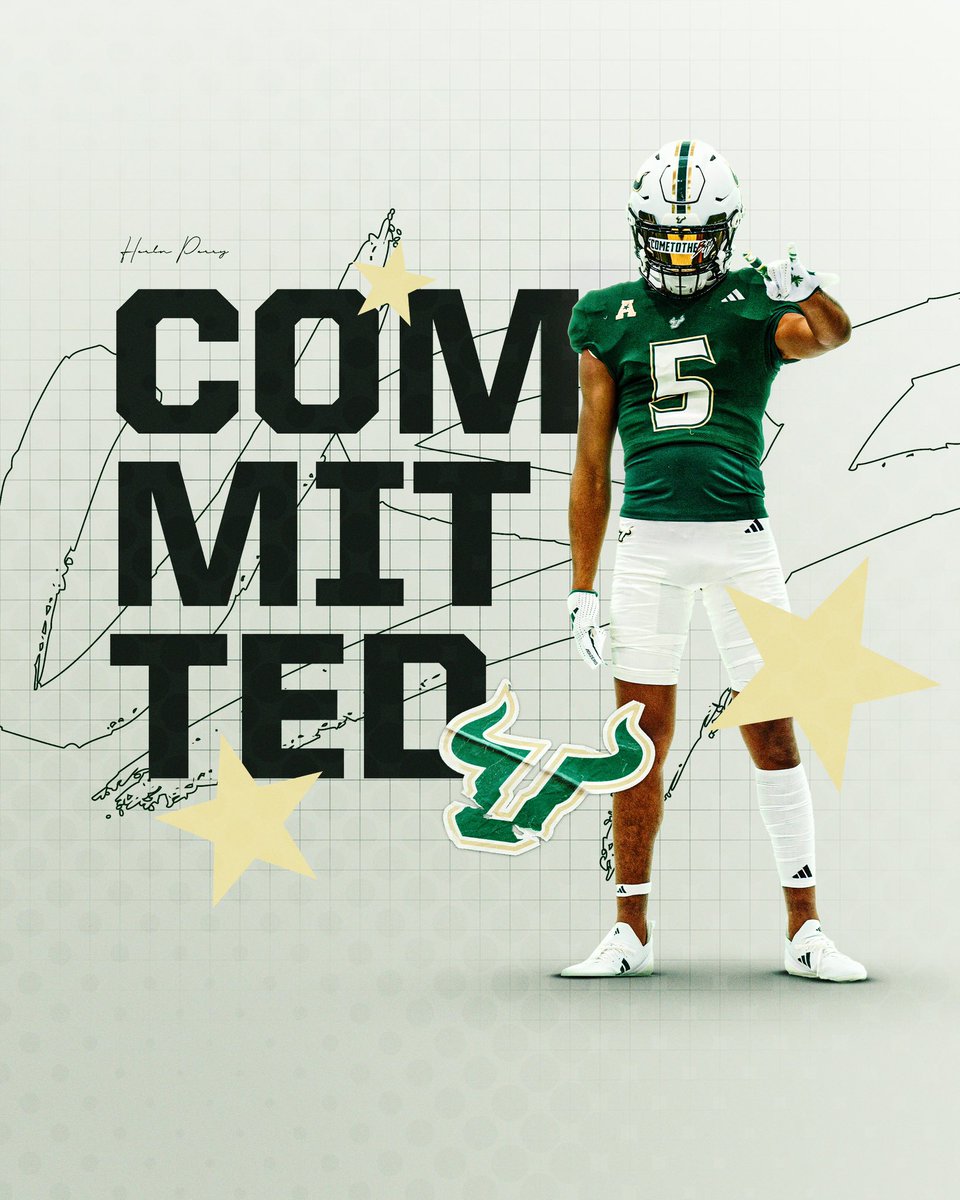 Herlin Perry Jr (@hperryjr5) on Twitter photo COMMITTED🤘🏾🤘🏾💚 #ComeToTheBay
<a href="/CoachGolesh/">Alex Golesh</a> <a href="/Coach_DVD/">DeMarcus Van Dyke</a> <a href="/CoachKHelton_/">Coach Keyon Helton</a> <a href="/Bulls_247/">Sean Havens</a> COMMITTED🤘🏾🤘🏾💚 #ComeToTheBay
<a href="/CoachGolesh/">Alex Golesh</a> <a href="/Coach_DVD/">DeMarcus Van Dyke</a> <a href="/CoachKHelton_/">Coach Keyon Helton</a> <a href="/Bulls_247/">Sean Havens</a>