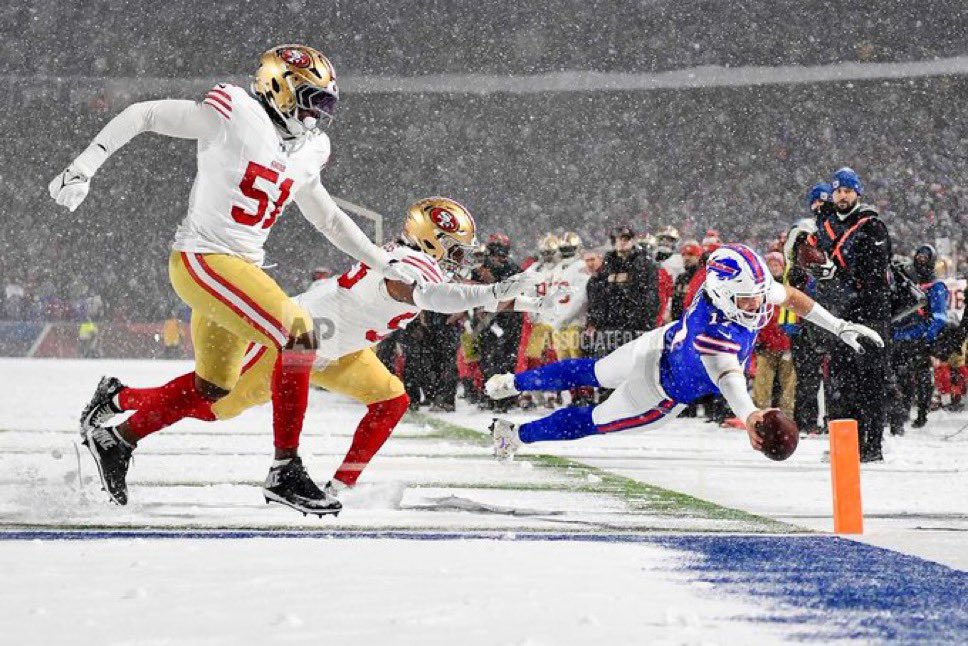 At the risk of a lot of hyperbole in one sentence, if <a href="/JoshAllenQB/">Josh Allen</a> continues his ascent toward greatness, this photo from Adrian Kraus of the Associated Press will be among those that help define his career.