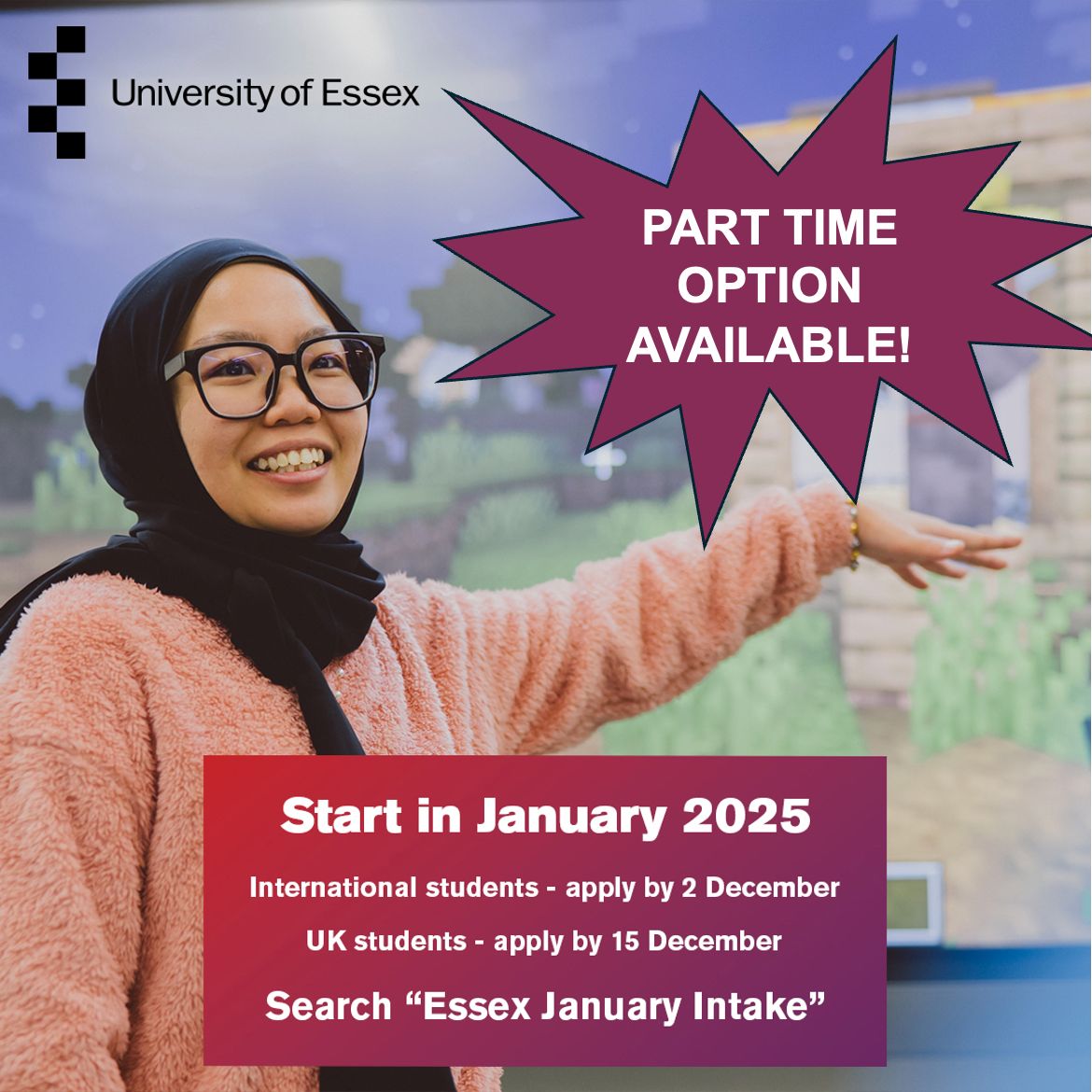 There's still time to apply to begin your MSc in Psychology in January - and now with a part time option! Accredited by the British Psychological Society, get hands-on research experience and learn from highly skilled instructors!