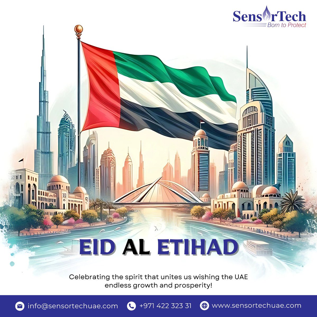 SensorTech_Fire's tweet image. Together, we embrace the spirit of Eid Al Etihad, striving to contribute to the UAE’s continued success and innovation. Happy UAE National Day!
#eidaletihad #uaenationalday #fireprotection
