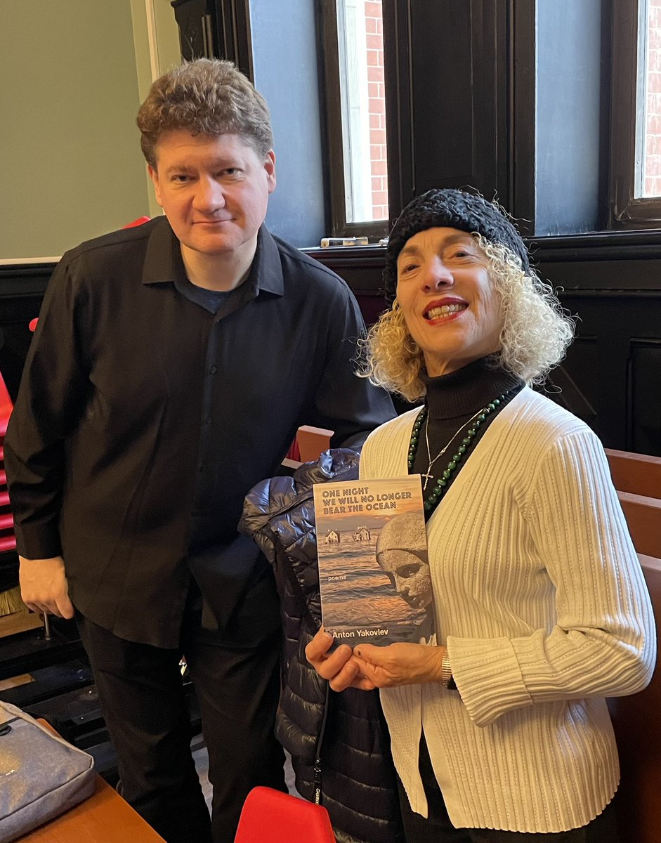 AmyBBarone's tweet photo. Yesterday #poetry warmed the Willa Cather Room at @nypl Jefferson Market branch for the Carmine Street Metrics reading w/features @Kat_Georges of @threeroomspress @DavidMKatz1 &amp; Anton Yakovlev plus a lively #openmic @carpet204 @yuyutsupoet @jancastro295287 @OneArtPoetry1 https://t.co/af4Tru6R0u