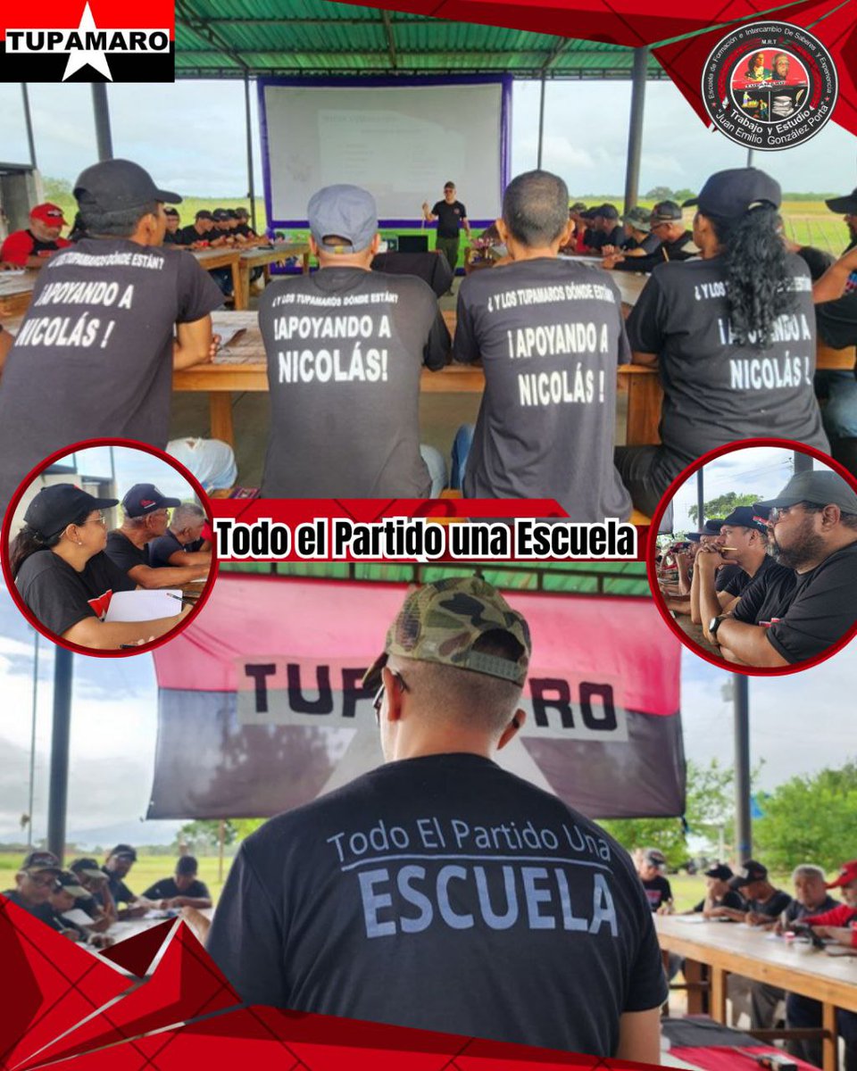 Desde  la escuela de formación e Intercambio de Saberes y Experiencias “Juan Emilio González Porta”, se inició con el módulo de formación ideológica de mando y conducción por El Camarada <a href="/azuajemanuelmrt/">Manuel Azuaje</a> Resp Nal De producción y finanzas.
 
 #TodoElPartidoUnaEscuela