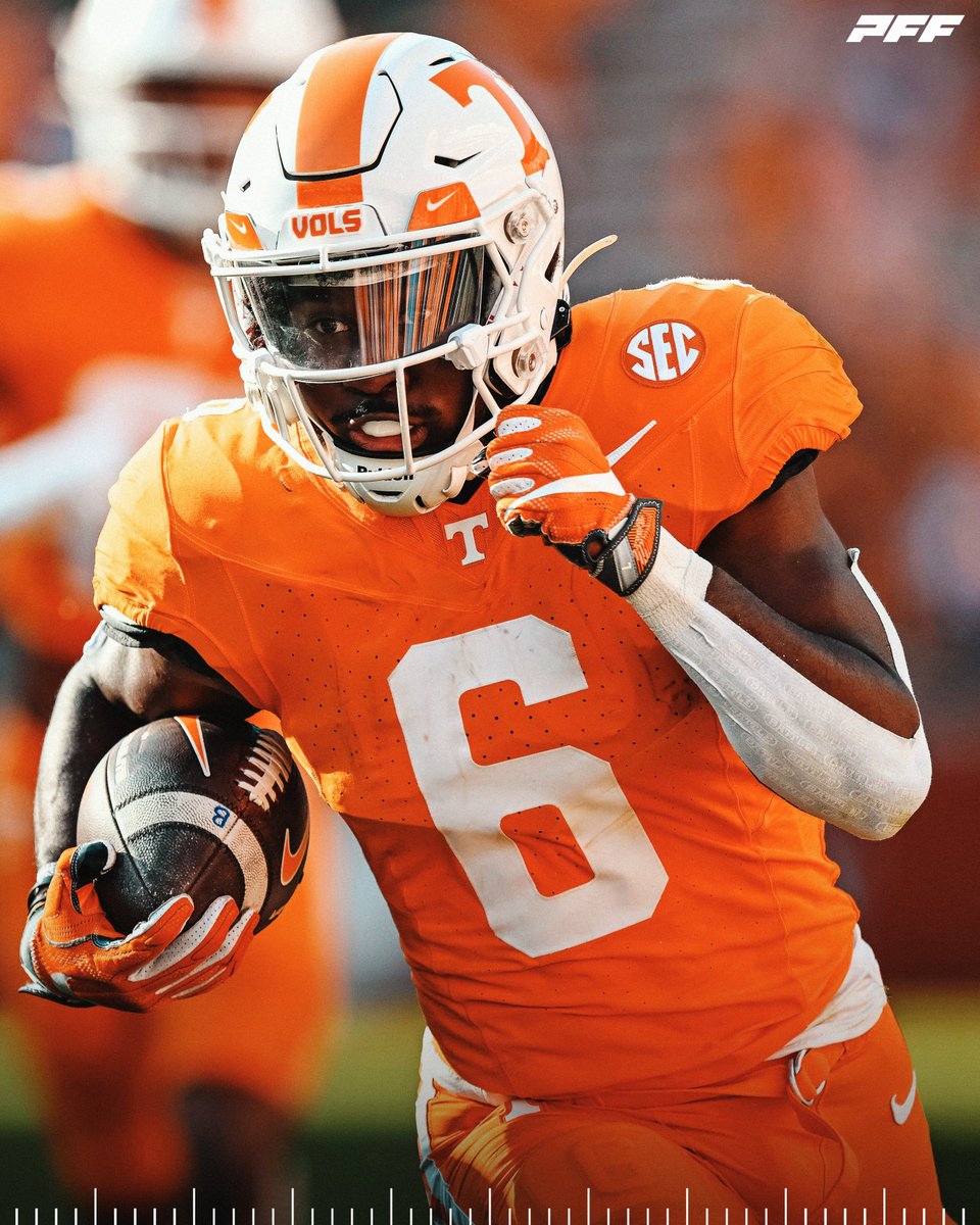 PFF College (@pff_college) on Twitter photo Week 14 Leader in Missed Tackles Forced:
🟠 Dylan Sampson, Tennessee: 11
<a href="/Vol_Football/">Tennessee Football</a> Week 14 Leader in Missed Tackles Forced:
🟠 Dylan Sampson, Tennessee: 11
<a href="/Vol_Football/">Tennessee Football</a>