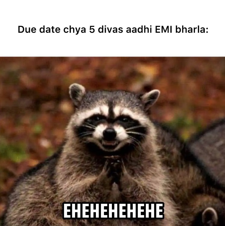 Madan_Chikna's tweet photo. EMI velet bhartay na? Agadi chhan! ✅ 
Pan antim mudatichya 5 divas aadhich bharlat EMI tar tumcha #creditscore hoil sarvottam !✨🌟
Lakshat theva : velevar EMI bharne mhanje chintela sutti !

#TimePeEMI #EMIPayment #LoanPayment #RepayOnTime https://t.co/rQa7g440j3