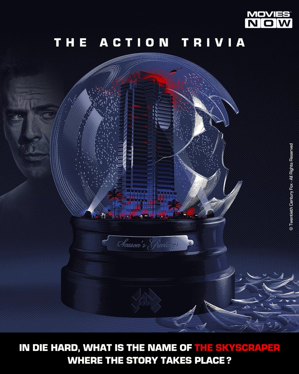 moviesnowtv's tweet photo. It’s not just any skyscraper. 
It’s THE skyscraper. Can you name it? 🌆

#ActionTrivia #DieHardFans #DieHardLegends #MovieBuffChallenge #BruceWillis #DetectiveMcClane https://t.co/e9uTwG7b7A