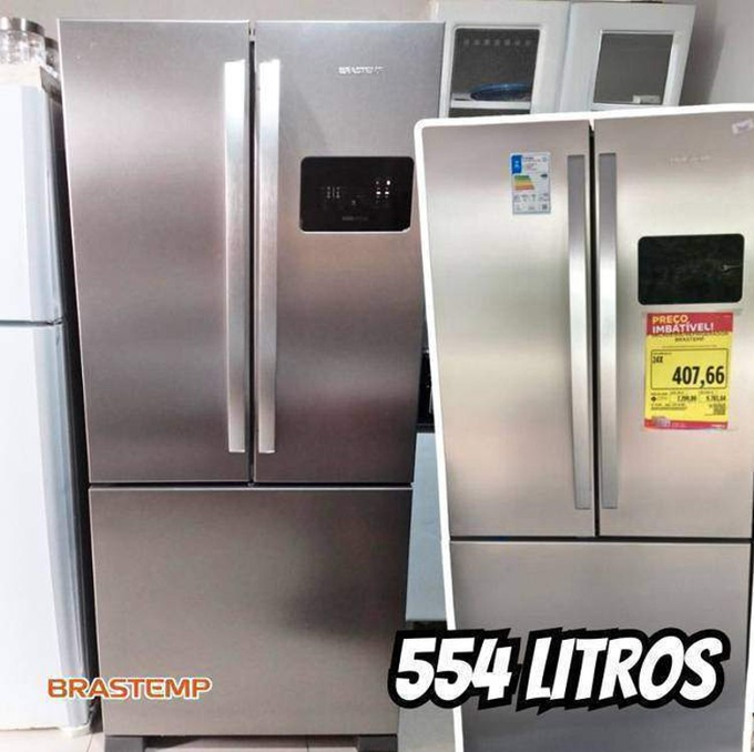 Geladeira Brastemp Frost Free French Door A+++ 554 Litros Co Cor Inox