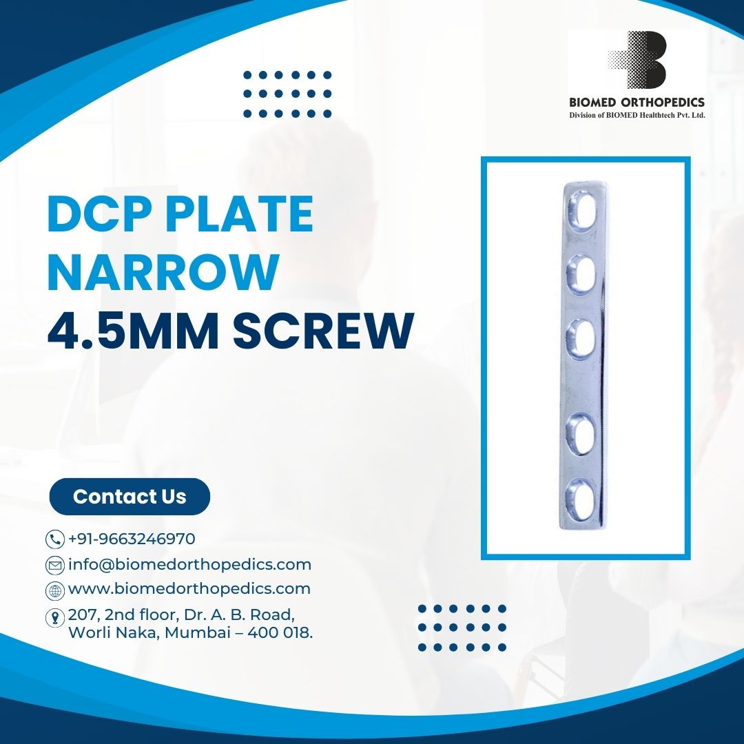 BiomedOrtho01's tweet image. The DCP Plate Narrow for 4.5 mm Screws is made from high-quality surgical stainless steel (SS 316L) for reliable bone fixation. With sizes ranging from 4 to 14 holes.

Contact us for more details!

#TraumaImplants #DCPPlate #BoneFixation