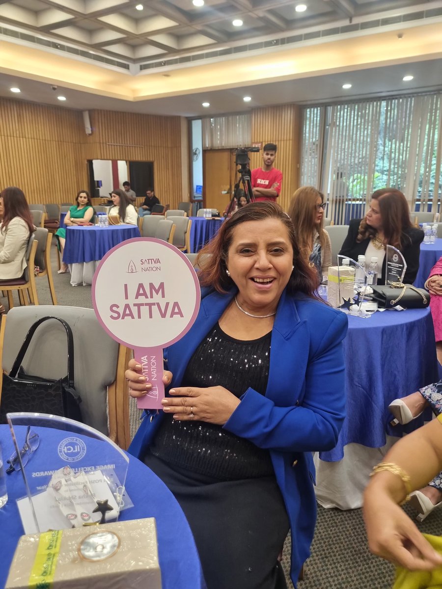 A proud moment at the IICI Event, Delhi!  the Sattva Nation high, we celebrated women empowerment, image transformation, and holistic wellness. 🌟 Here's to impactful discussions and inspiring growth! 💫 #SattvaNation #IICIEvent