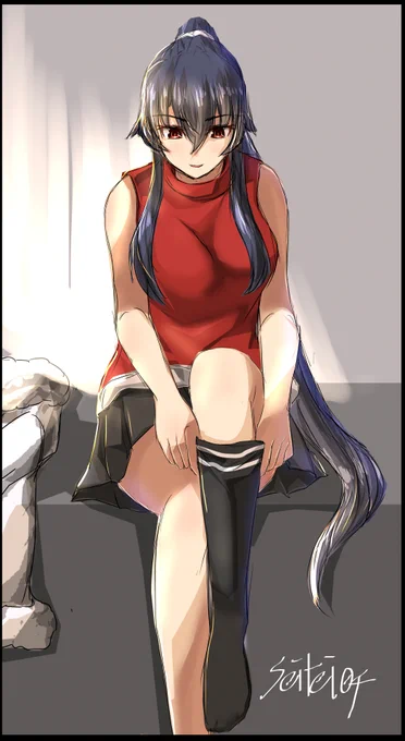 矢矧はクリスマスmodeに着替え中#艦これ #矢矧 