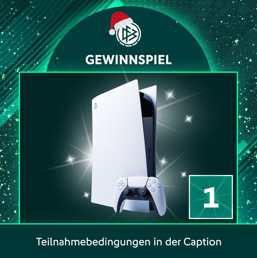 DFB-eSports (@dfb_esports) on Twitter photo Türchen 1🎅
Gewinne eine Playstation 5! 🎉
So einfach nimmst du teil:
1. Folge <a href="/DFB_eSports/">DFB-eSports</a>!
2. Likt den Beitrag!
3. Kommentiert, warum ihr die Playstation 5 gewinnen möchtet!
4. Repostet diesen Beitrag!
Das Gewinnspiel endet am 7.12.2024, um 23:59 Uhr. Der/Die Türchen 1🎅
Gewinne eine Playstation 5! 🎉
So einfach nimmst du teil:
1. Folge <a href="/DFB_eSports/">DFB-eSports</a>!
2. Likt den Beitrag!
3. Kommentiert, warum ihr die Playstation 5 gewinnen möchtet!
4. Repostet diesen Beitrag!
Das Gewinnspiel endet am 7.12.2024, um 23:59 Uhr. Der/Die