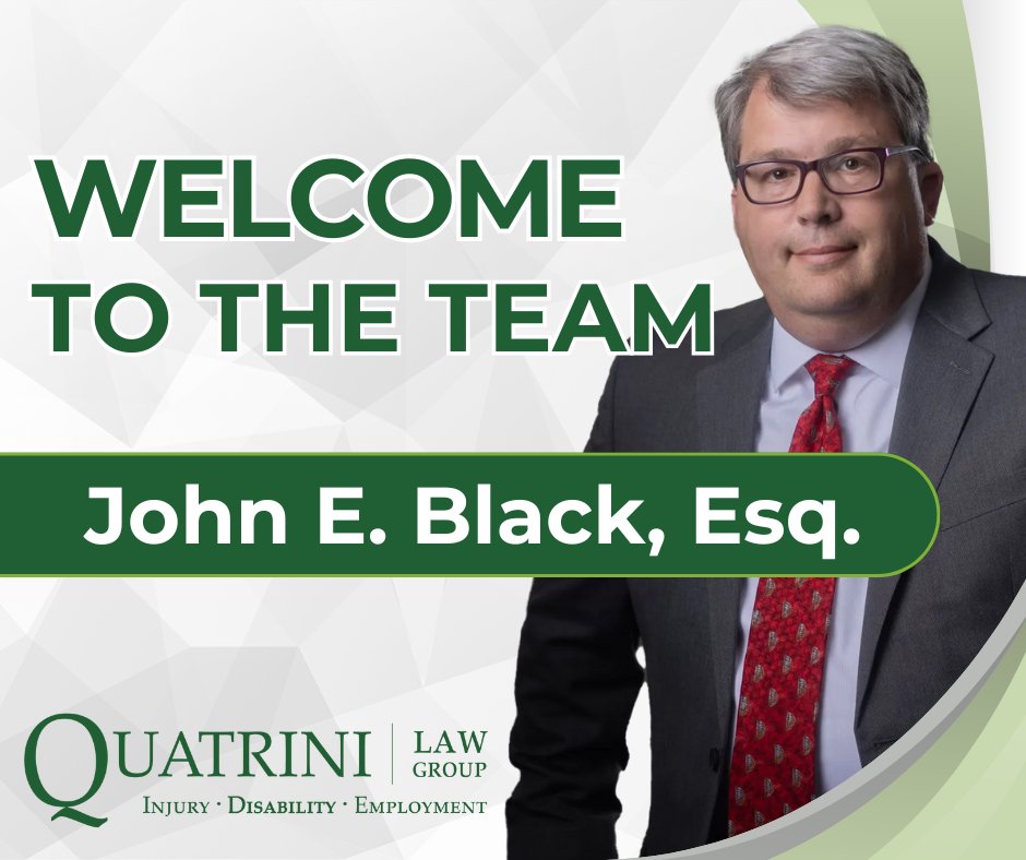 QRLegal's tweet photo. Quatrini Law Group is growing. We are pleased to welcome Attorney J Black and Paralegal Lea Anne McCabe-Ferita to our Employee Rights &amp; Discrimination practice. https://t.co/ETIjhFmako