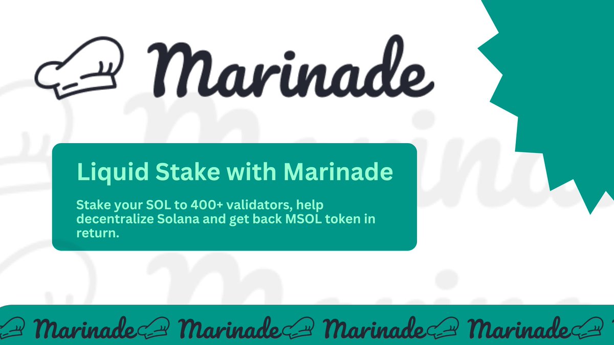 GoodnewsGreatm1's tweet image. Experience flawless staking with @MarinadeFinance! 

Enjoy native staking, self-custody, and auto-delegation to over 100 leading validators. With $8M TVL, 11%+ APY, and 100% uptime insurance, it&apos;s staking done right. 🚀 

#Solana #Staking