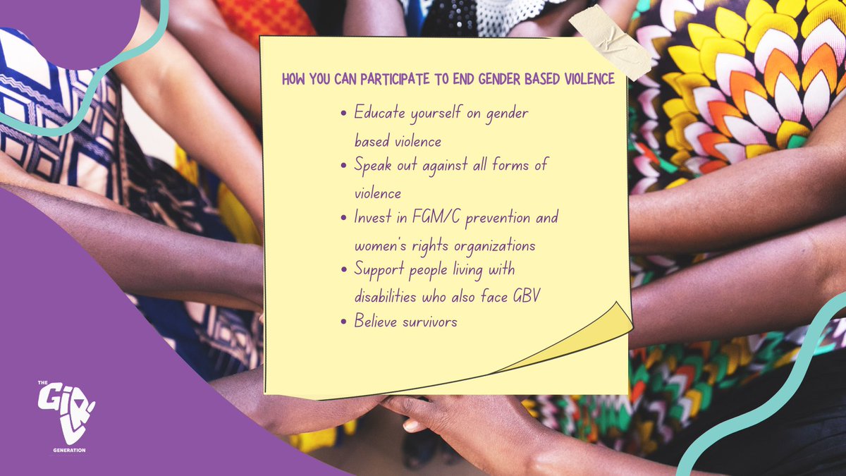 TheGirlGen's tweet photo. Gender-based violence affects everyone—but for persons with disabilities, the risks are higher. Add FGM/C, and the barriers to safety grow even more.

This  #IDPD2024, we echo the call to UNiTE to end violence against women and girls. There’s #NoExcuse for leaving anyone behind.

Together, let’s  ensure a future free from violence for all.

#EndGBV #DisabilityRights #UNiTE #EndFGM