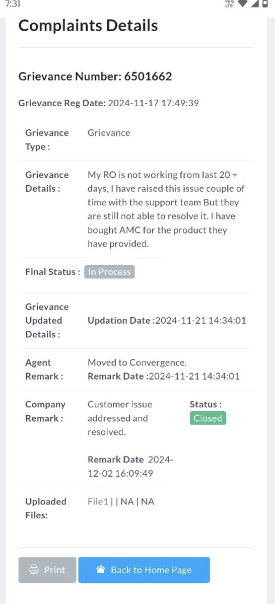 mayank_geit89's tweet photo. No Help for Consumer @consumerforum_ , Got an email from you about the resolution for the Grievance, How to trust this ? @jagograhakjago ?  I am still following up with @EurekaForbes from last 1month and 5 days. 
See screenshots https://t.co/qFnWGV4EVS