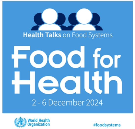 This week's <a href="/WHO/">World Health Organization (WHO)</a> #FoodforHealth talks on #foodsystems have begun!
Today's speakers include <a href="/Branca59/">Francesco Branca</a> <a href="/MaoyiT/">Maoyi Tian</a>  #RonitRidberg #KathyTrieu #RachelFisher #LuzMariaDe-Regil
For more info: whofoodsystems.org/page/health-ta…
#FoodisMedicineInstitute    #foodsafety  #FoodforHealth #FoodisMedicine