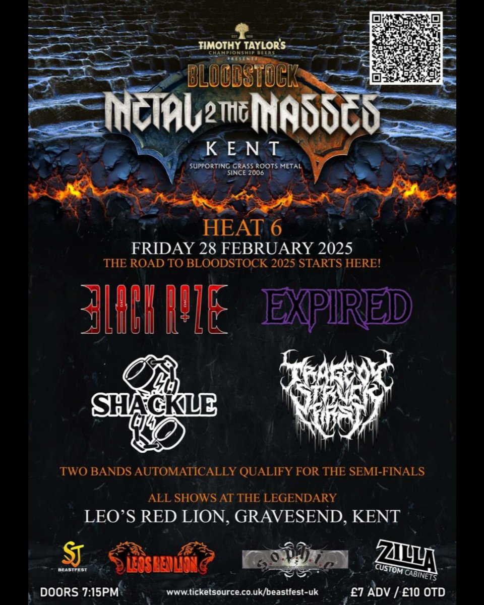 We are excited to announce we will be playing at Metal 2 The Masses Kent at Leo's Red Lion Gravesend on Friday 28th February 2025! Doors open at 7:15pm and we'd love to see some support from you guys there, dont forget to buy your tickets 🤘🏻🖤 @m2tm_kent #Metal2TheMasses #music