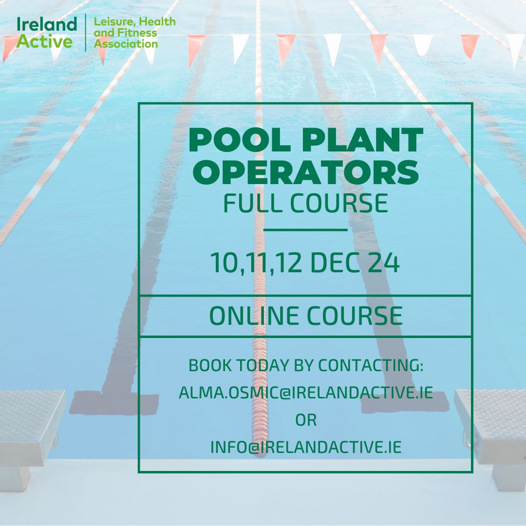 Ireland Active (@irelandactive) on Twitter photo Join our Pool Plant Operators Full Course to gain the knowledge and skills you need to operate and maintain your facility with confidence! ๐ง
๐ Learn more: irelandactive.ie/membership/serโฆ
Secure your spot today by contacting:
๐ฉ alma.osmic@irelandactive.ie or info@irelandactive.ie Join our Pool Plant Operators Full Course to gain the knowledge and skills you need to operate and maintain your facility with confidence! ๐ง
๐ Learn more: irelandactive.ie/membership/serโฆ
Secure your spot today by contacting:
๐ฉ alma.osmic@irelandactive.ie or info@irelandactive.ie
