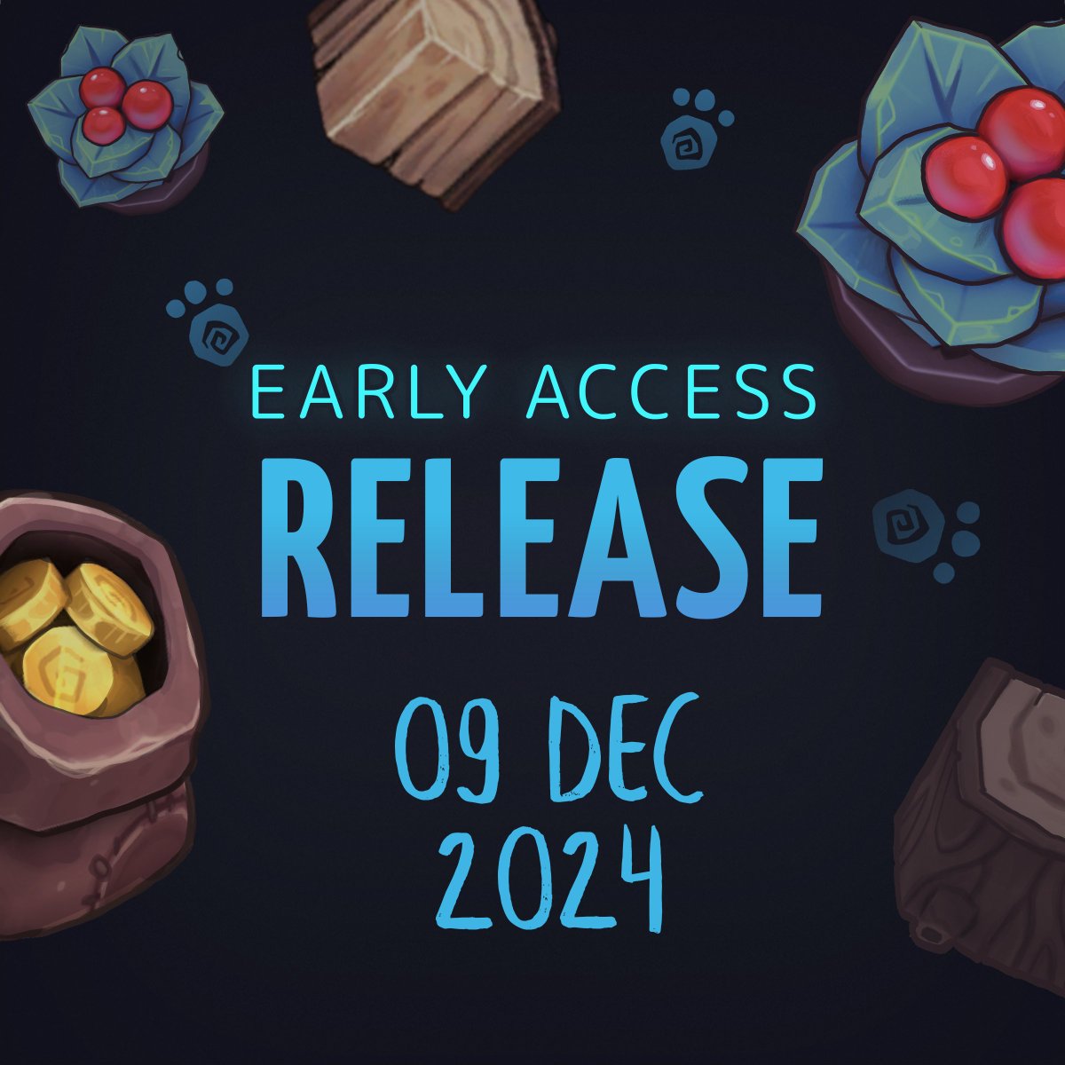 Exciting news: #EarlyAccess for Wild Woods will be available on #Steam from 09/12! 🔥😻
It's been a wild journey to get to this point, thanks to everyone for supporting us! 🥰

Head over to Discord to read the full announcement
discord.gg/qKGMmE3Ta4

#indiedevs #coop #indiegame